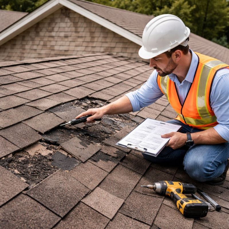 Asphalt Roof Inspection in Rising Sun, IN
