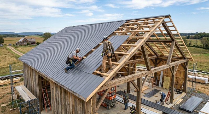 Barn Roof Installation in Lawrenceburg, IN