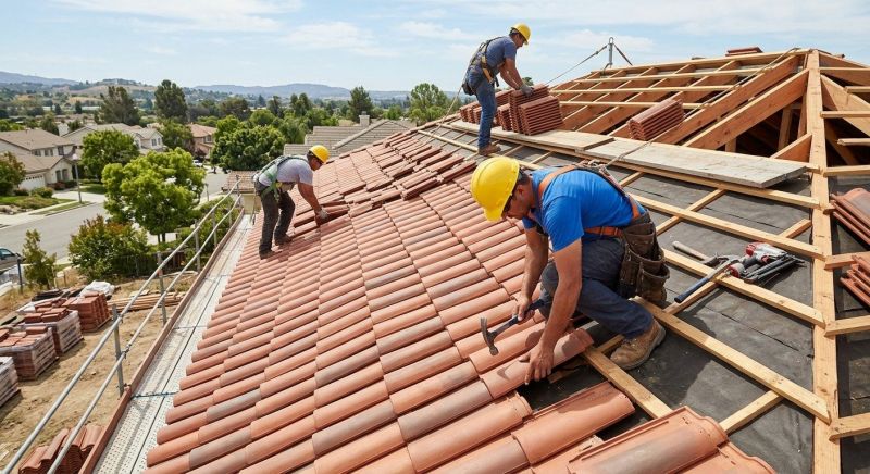 Barrel Tile Roof Installation in Lawrenceburg, IN