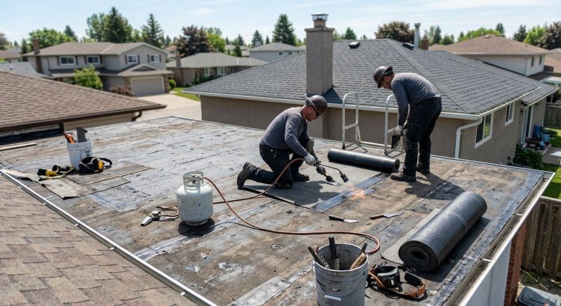 Bitumen Roof Repair in Lawrenceburg, IN