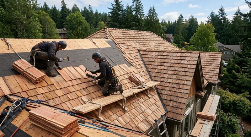 Cedar Roof Construction in Lawrenceburg, IN