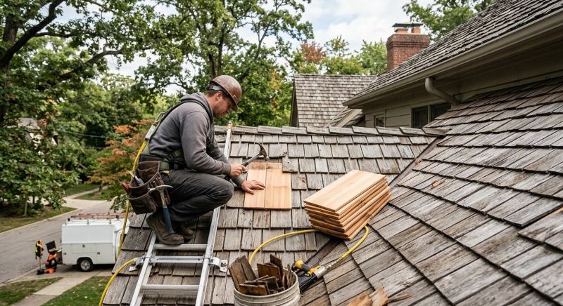 Cedar Shingles Repair in Dearborn County, IN