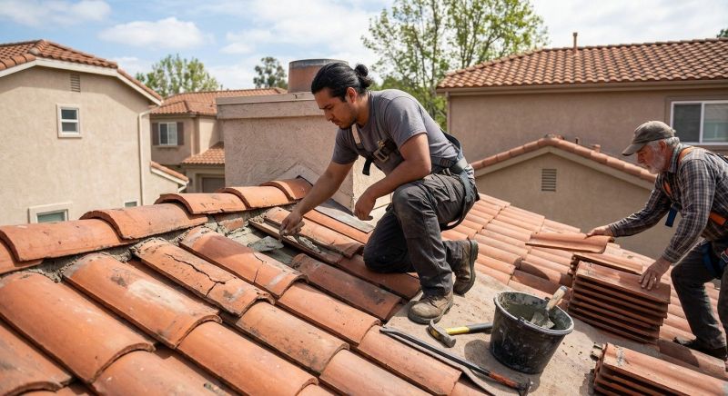 Clay Roof Leak Repair in Lawrenceburg, IN