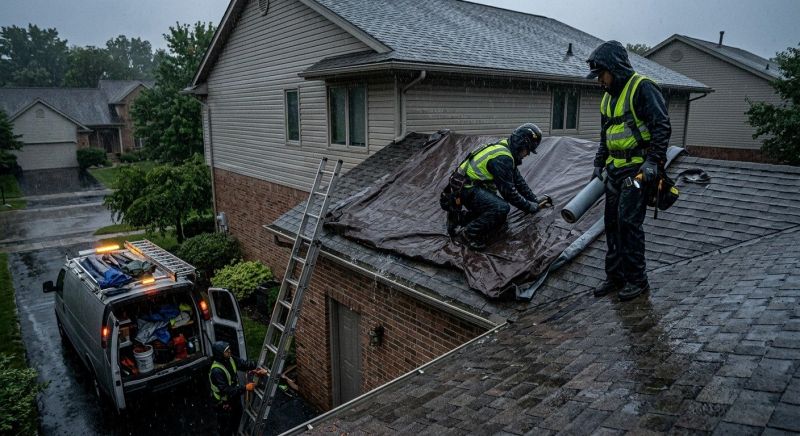 Collapsing Roof Repair in Lawrenceburg, IN