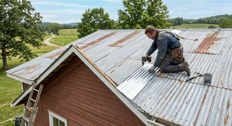 Corrugated Roof Repair in Brookville, IN