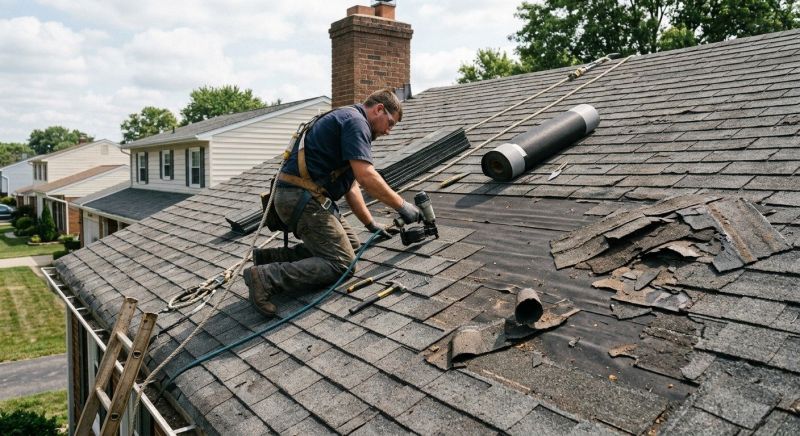 Damaged Roof Repair in Fairfield, OH