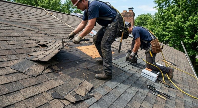 Damaged Roof Repair in Newport, KY