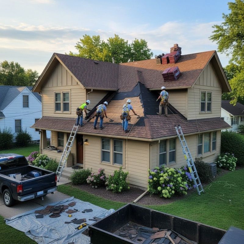 Damaged Roof Replacement in Miamitown, OH