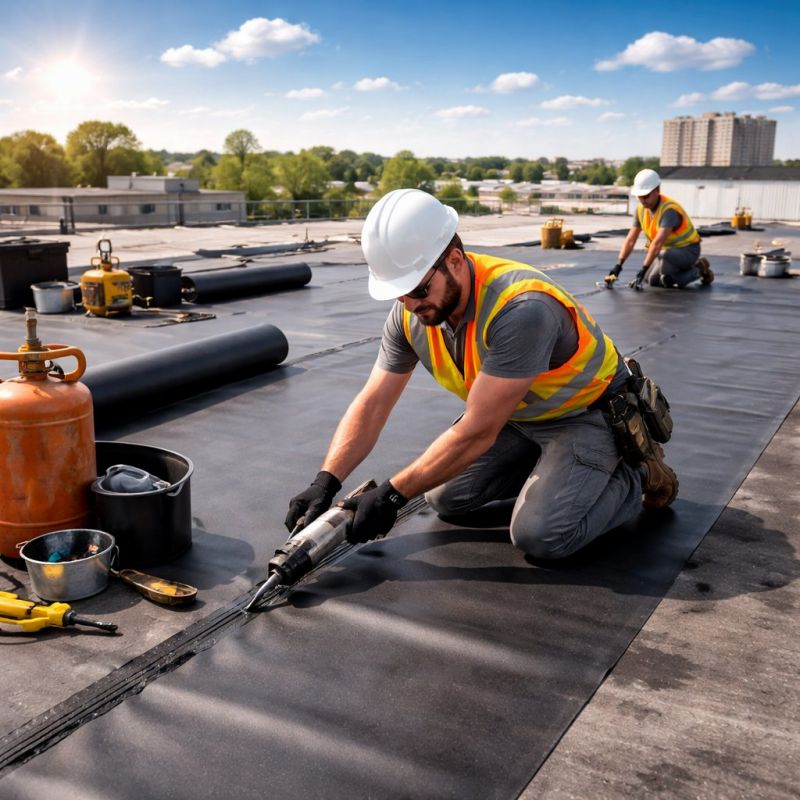Epdm Roof Installation in Rising Sun, IN
