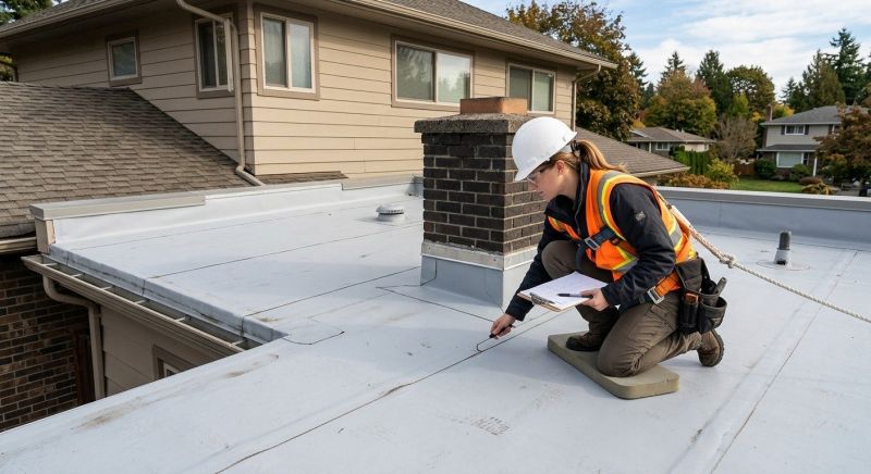 Flat Roof Inspection in Lawrenceburg, IN
