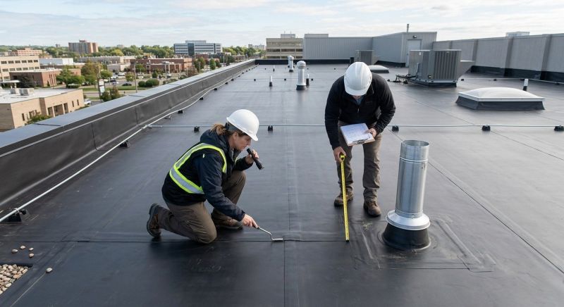 Flat Roof Inspection in Lawrenceburg, IN