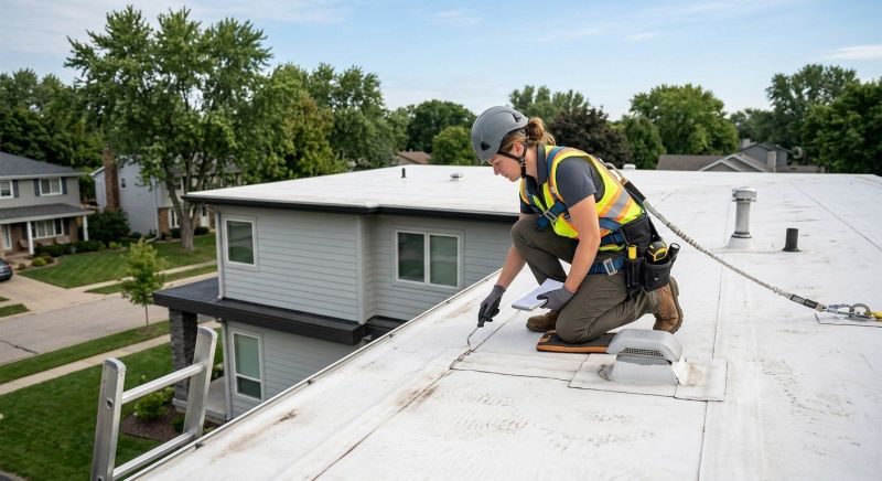 Flat Roof Inspection in Lawrenceburg, IN