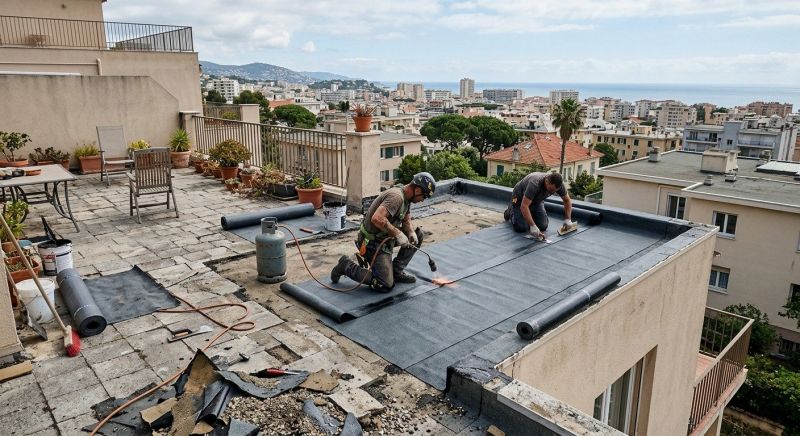 Flat Roof Repair in Aurora, IN