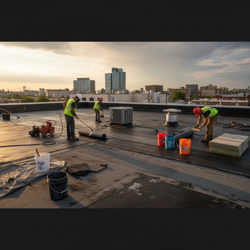 Flat Roof Repair in Guilford, IN