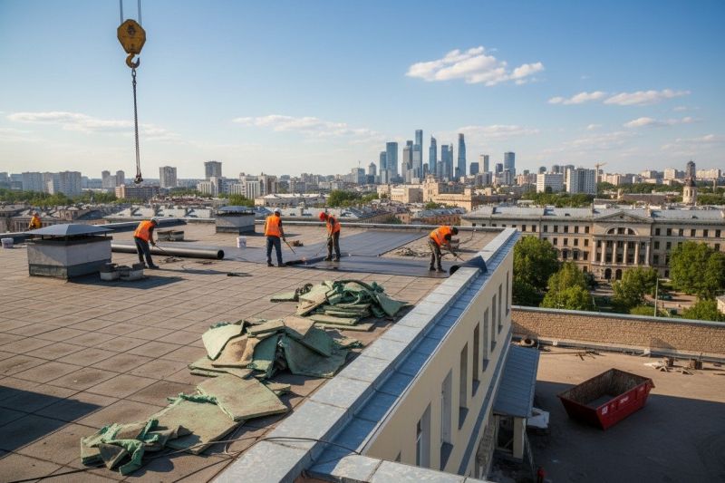Flat Roof Replacement in Versailles, IN