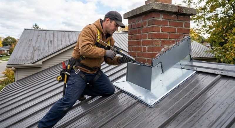 Metal Roof Flashing Repair in Lawrenceburg, IN