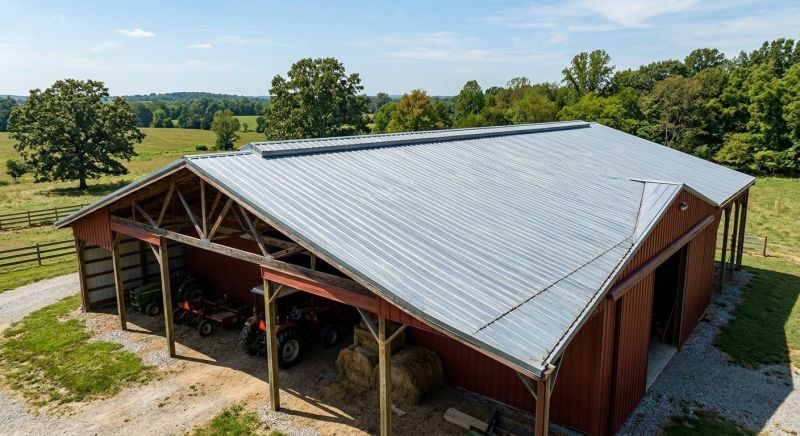 Pole Barn Roof Repair in Lawrenceburg, IN