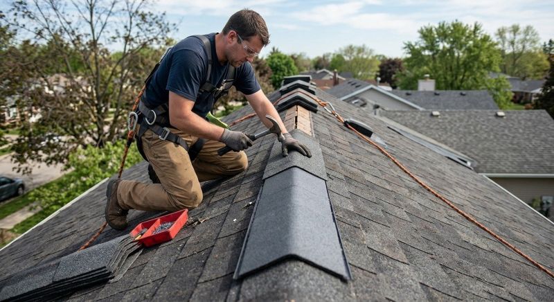 Ridge Cap Repair in Lawrenceburg, IN