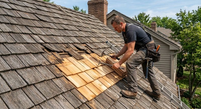 Shake Shingle Repair in Lawrenceburg, IN