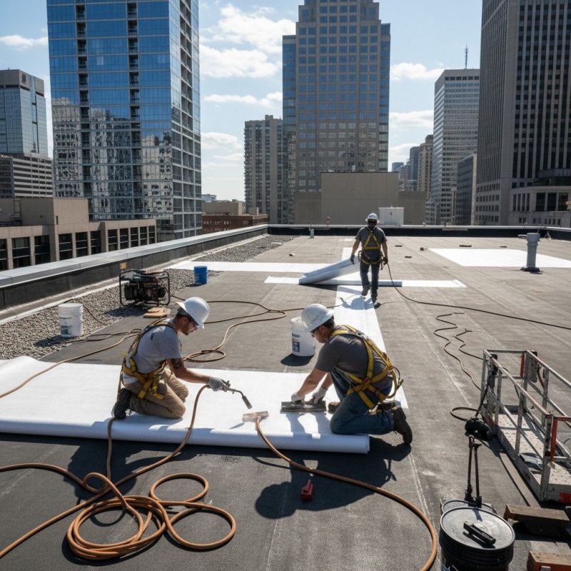 Single Ply Roof Repair in Guilford, IN