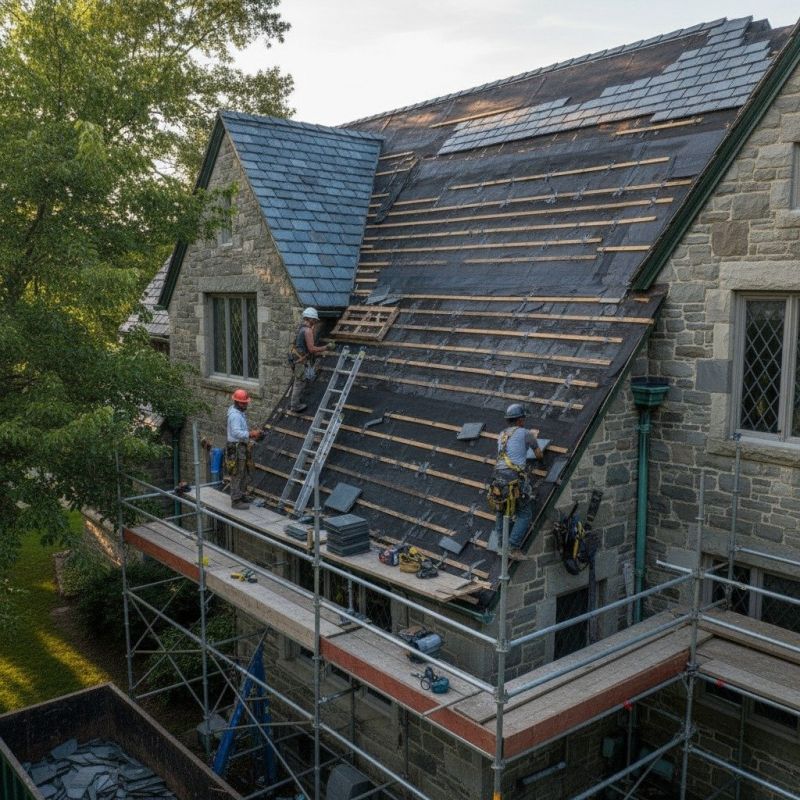 Slate Roof Replacement in Aurora, IN