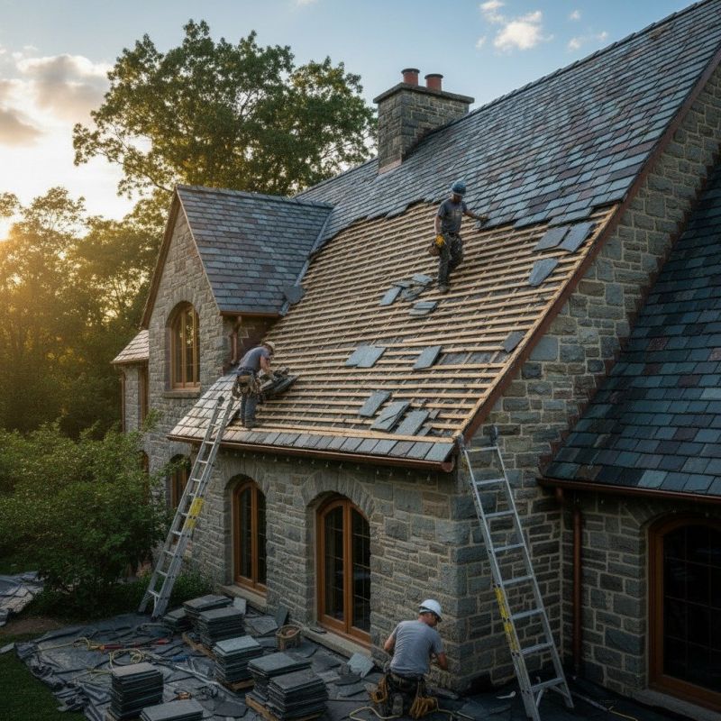 Slate Roof Replacement in Oxford, OH