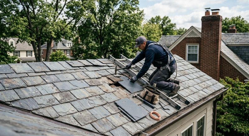 Slate Shingle Replacement in Lawrenceburg, IN
