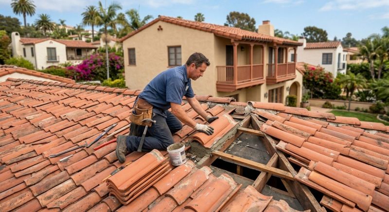 Spanish Tile Roof Repair in Lawrenceburg, IN