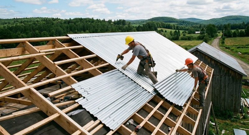 Steel Roof Installation in Lawrenceburg, IN