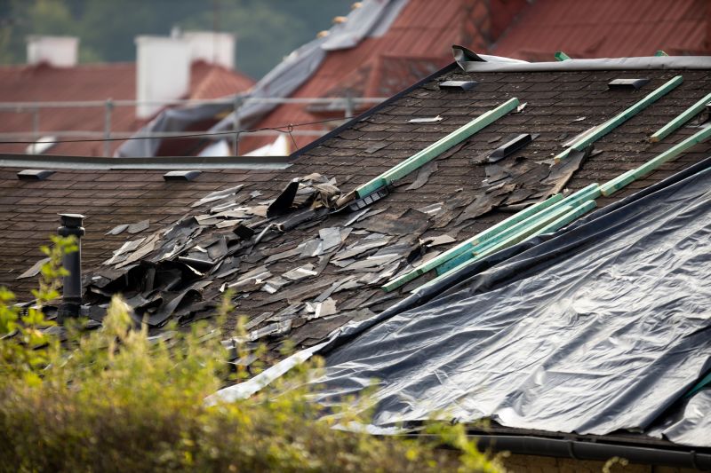 Storm Damage Roof Tarping in Lawrenceburg, IN
