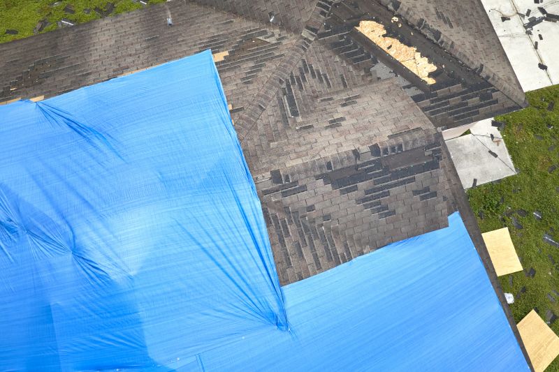 Storm Damage Roof Tarping in Lawrenceburg, IN