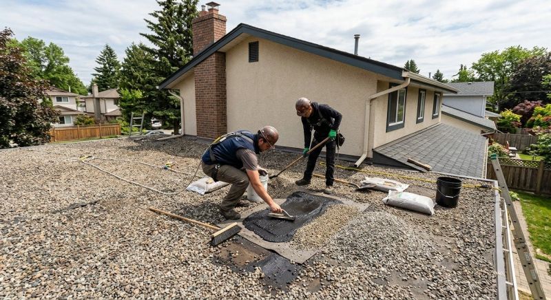 Tar And Gravel Roof Repair in Aurora, IN