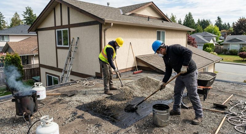 Tar And Gravel Roof Repair in Aurora, IN