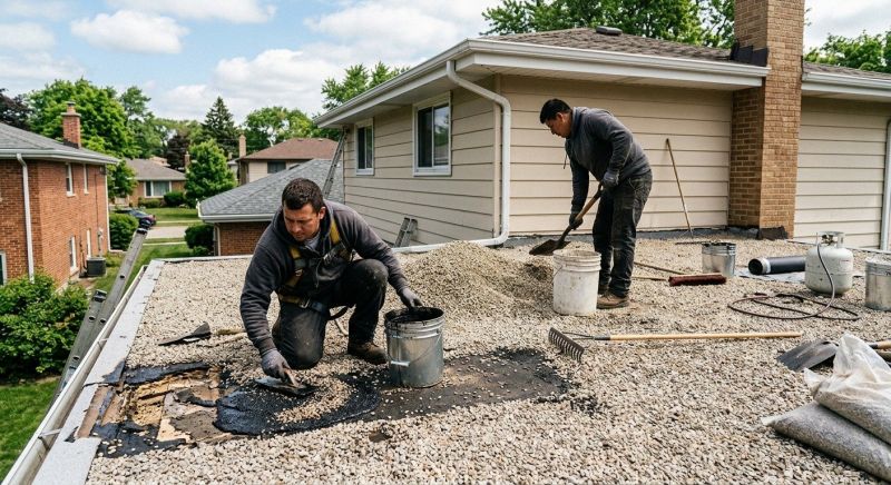 Tar And Gravel Roof Repair in Cincinnati, OH