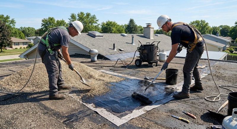 Tar And Gravel Roof Repair in Harrison, OH