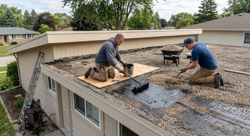 Tar And Gravel Roof Repair in Lawrenceburg, IN