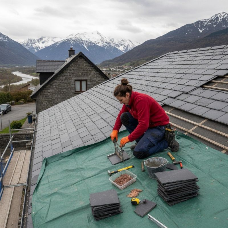 Tile Roof Repair in Aurora, IN
