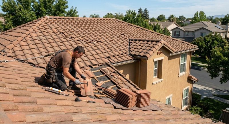 Tile Roof Repair in Aurora, IN
