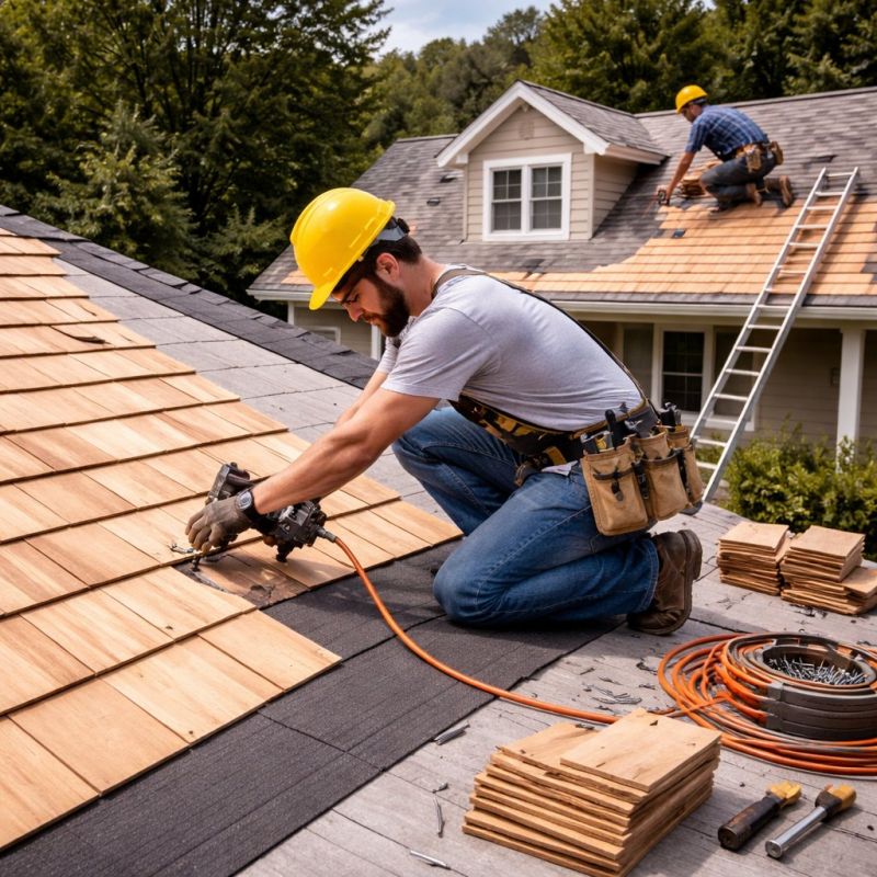 Wood Roofing Installation in Dearborn County, IN