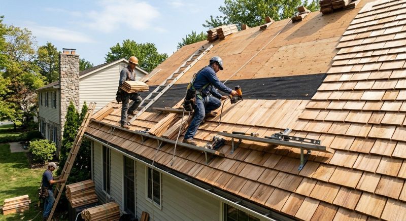 Wood Roofing Installation in Okeana, OH