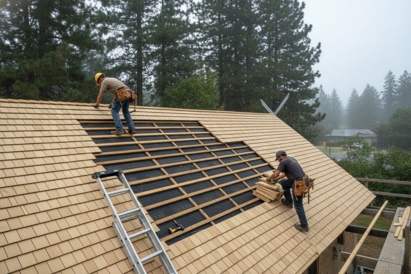 Wood Shake Roof Repair in Burlington, KY