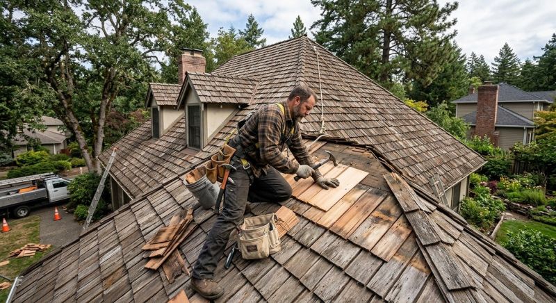 Wood Shake Roof Repair in Guilford, IN